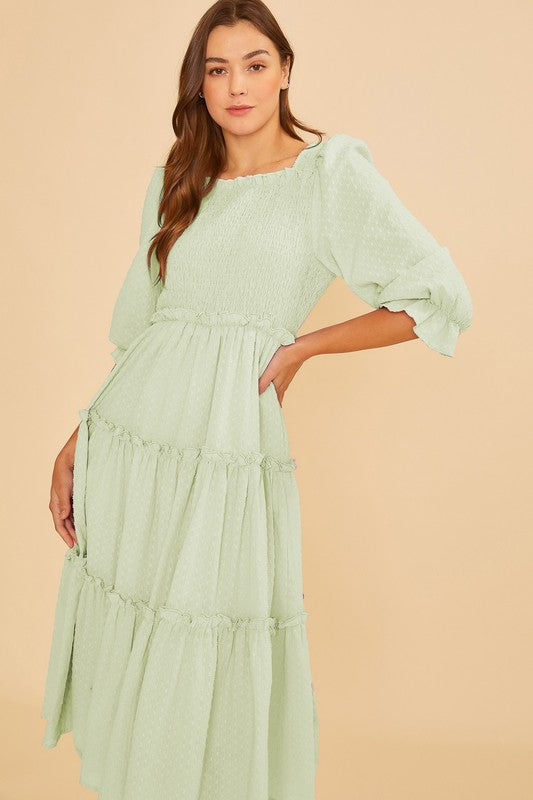 Warehouse mint shop green dress