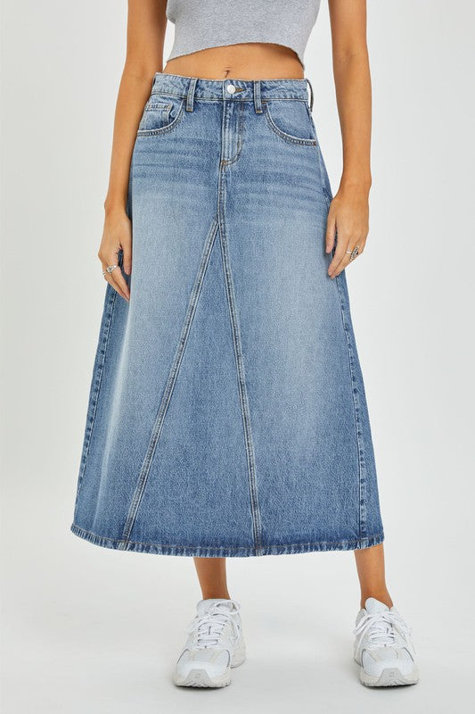 Morgan Denim Skirt Jupe NYC